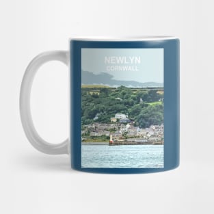 Newlyn Cornwall. Cornish gift Kernow Travel location poster, St Austell Mug